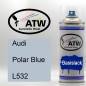 Preview: Audi, Polar Blue, L532: 400ml Sprühdose, von ATW Autoteile West.